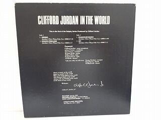 CLIFFORD JORDAN / In the World | TOHTO records
