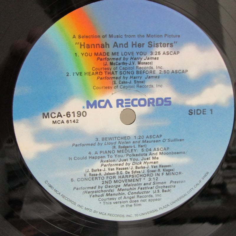 O.S.T. / Hannah and Her Sisters / ハンナとその姉妹 | TO