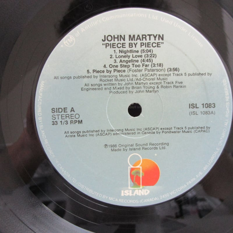 JOHN MARTYN / Piece by Piece | TOHTO records &
