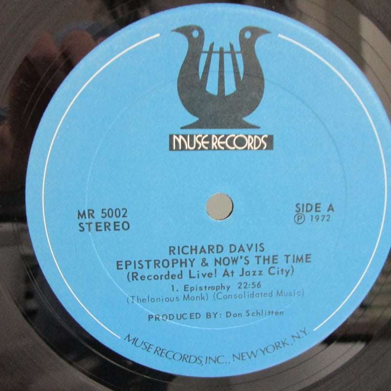 RICHARD DAVIS / Epistrophy & Now's the Time | T RICHARD DAVIS / Epistrophy & Now's the Time | T