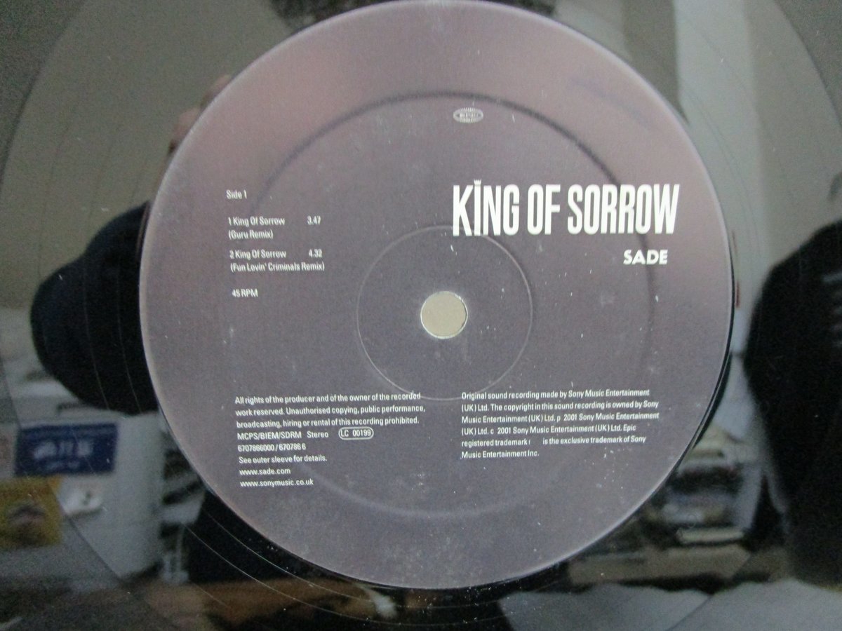 SADE / King of Sorrow 12inch Single | TOHTO rec
