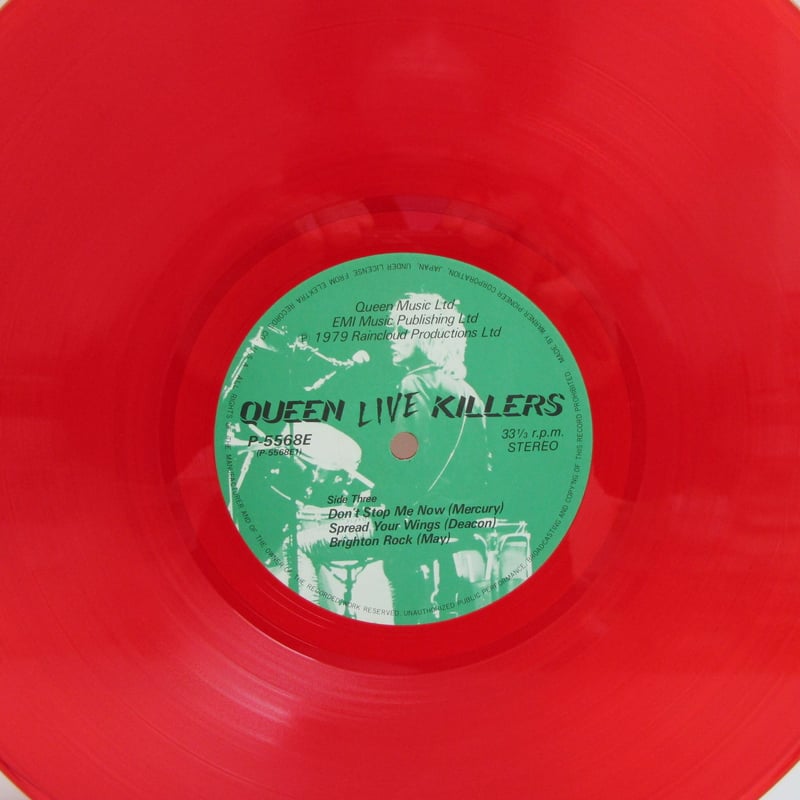 QUEEN / Live Killers カラー・レコード | TOHTO records &...