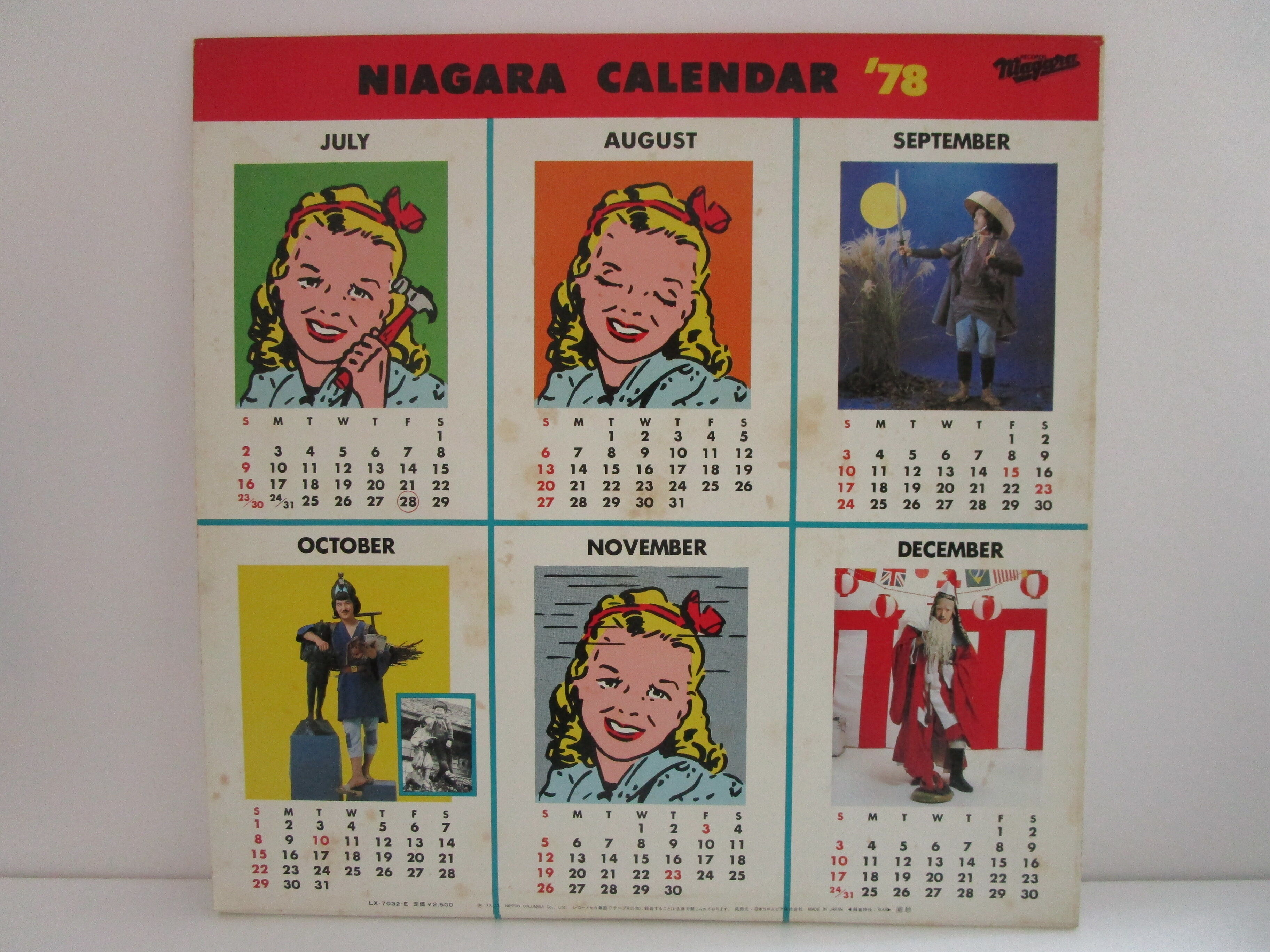 LP ライナーノーツ付初回盤 大滝詠一 NIAGARA CALENDAR '78 original