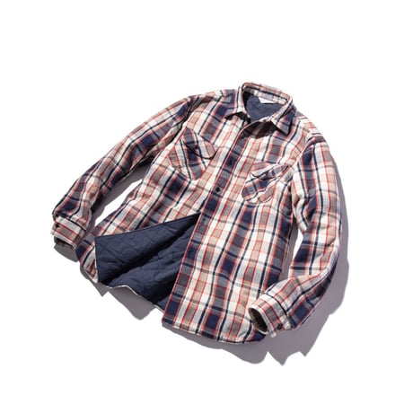 [UNUSED × weber]  quilted flannel check shirt