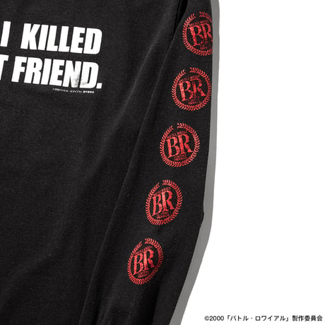 [Battle Royale × weber] long sleeve T shirt (message)