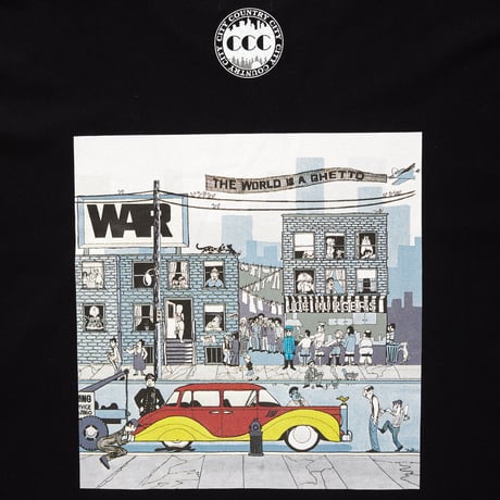 [WAR x CITY COUNTRY CITY x weber] long sleeve T shirt (THE WORLD IS THE GHETTO)