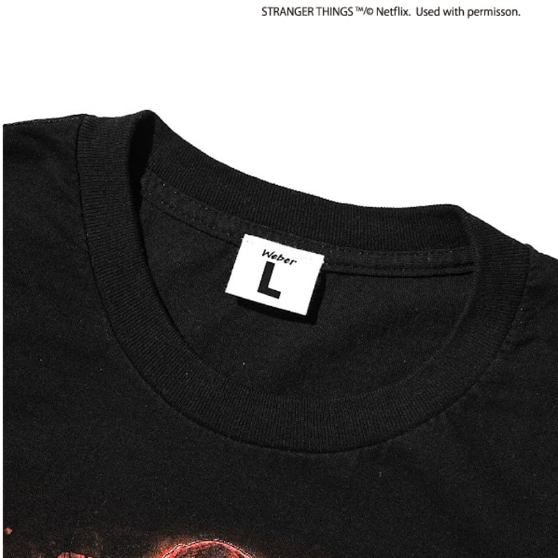 Stranger Things × weber] T shirt with Special