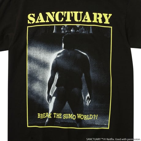 Netflixシリーズ『サンクチュアリ -聖域-』×weber] T shirt (black/yellow)