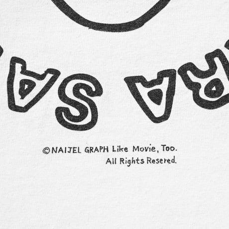 NAIJEL GRAPH × weber CINEMA CLUB 2nd film T shirt (illustration)