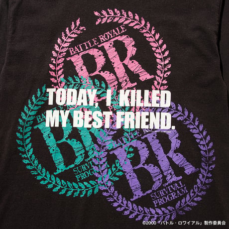 [Battle Royale × weber] long sleeve T shirt (multi)