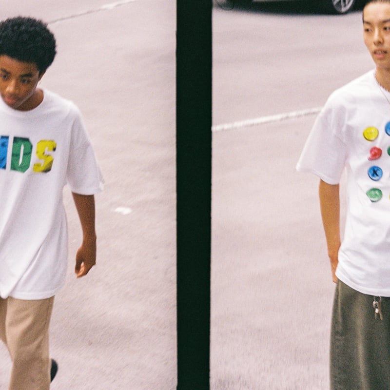 KIDS × weber] Logo T shirt (White) | weber