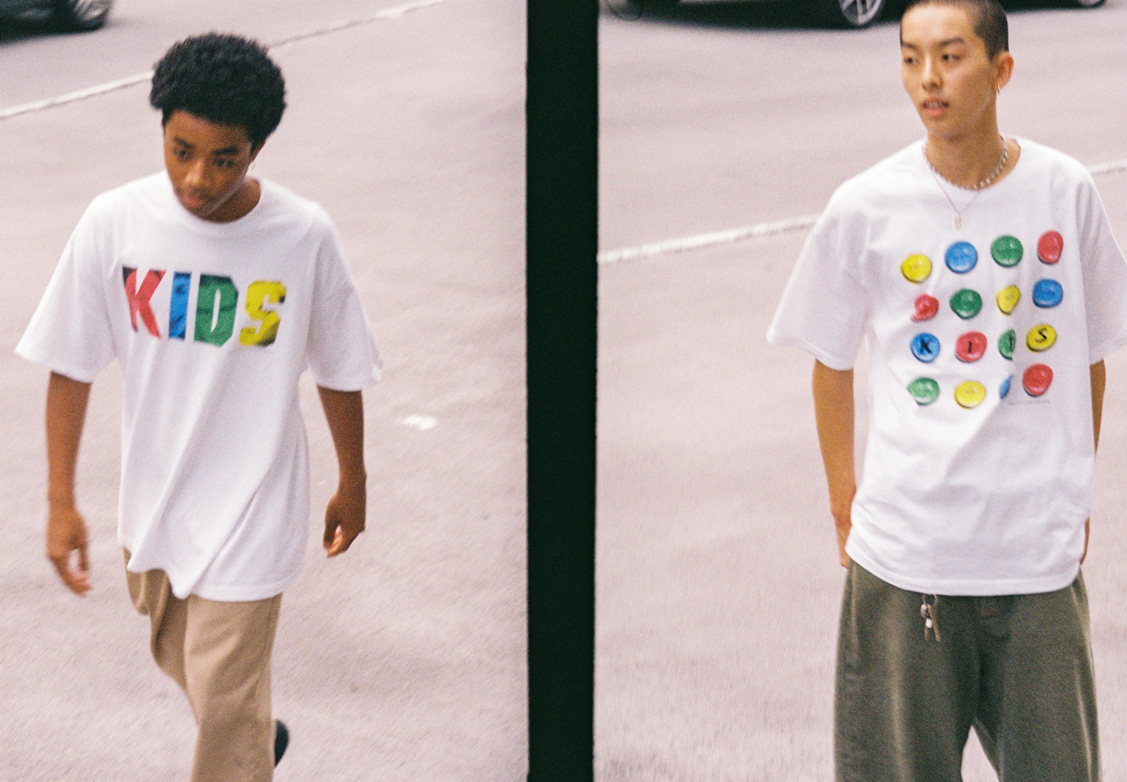 KIDS × weber] Logo T shirt (White) | weber
