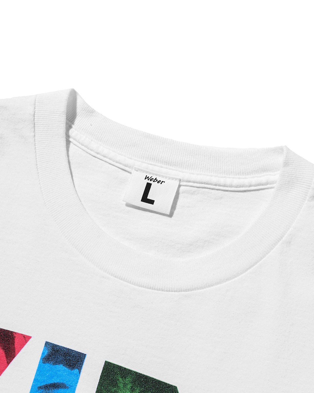 KIDS × weber] Logo T shirt (White) | weber