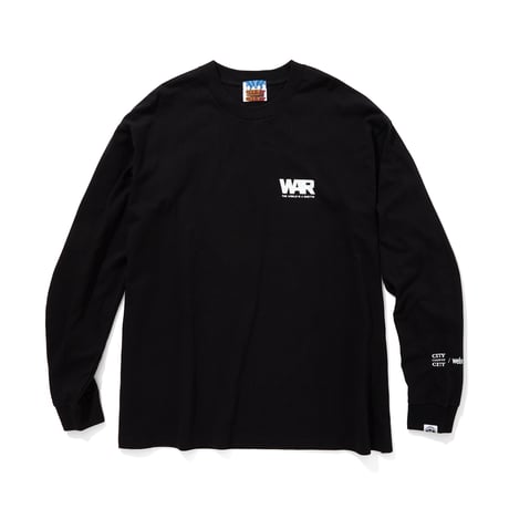 [WAR x CITY COUNTRY CITY x weber] long sleeve T shirt (THE WORLD IS THE GHETTO)