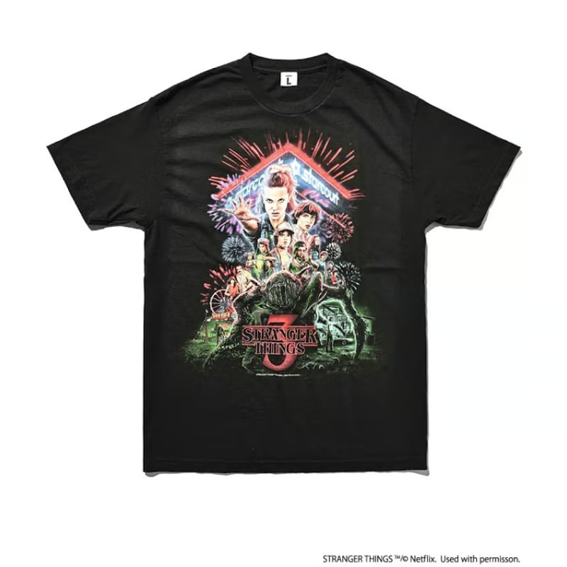 Stranger Things × weber] T shirt with Special