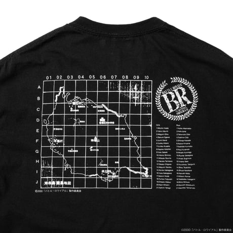 [Battle Royale × weber] T shirt (map)