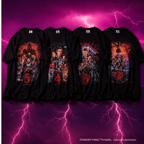 [Stranger Things × weber] T shirt with Special Box (Season 4)