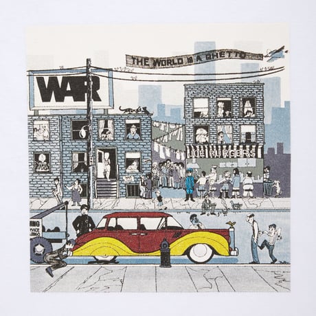 [WAR x CITY COUNTRY CITY x weber] T shirt (THE WORLD IS THE GHETTO)