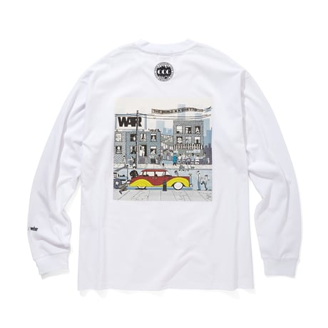 [WAR x CITY COUNTRY CITY x weber] long sleeve T shirt (THE WORLD IS THE GHETTO)