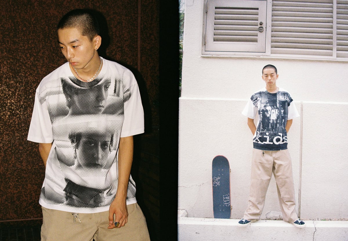 送料込KIDS x weber Ryoya Nakazato kiss Tシャツ KIDS × weber] Printed by Ryoya Nakazato T shir