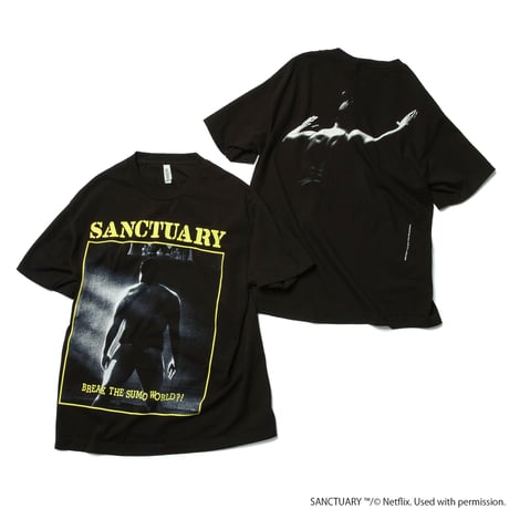 Netflixシリーズ『サンクチュアリ -聖域-』×weber] T shirt (black/yellow)