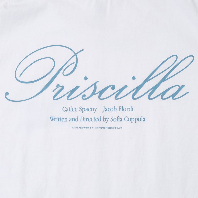 Priscilla×weber] T shirt (logo) | weber