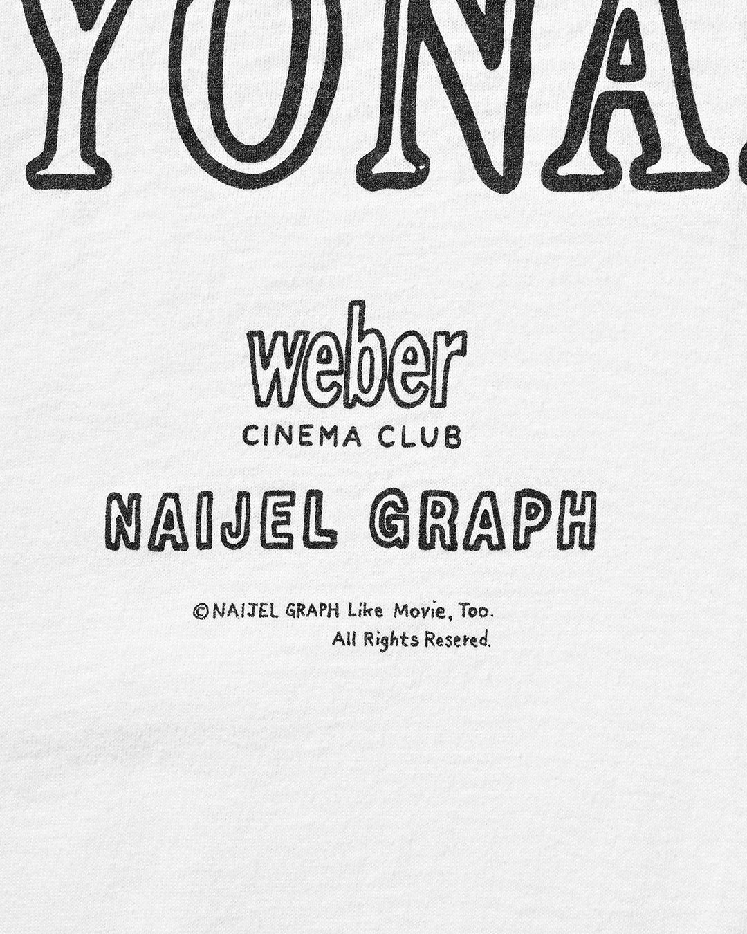 NAIJEL GRAPH × weber CINEMA CLUB 2nd film T shi
