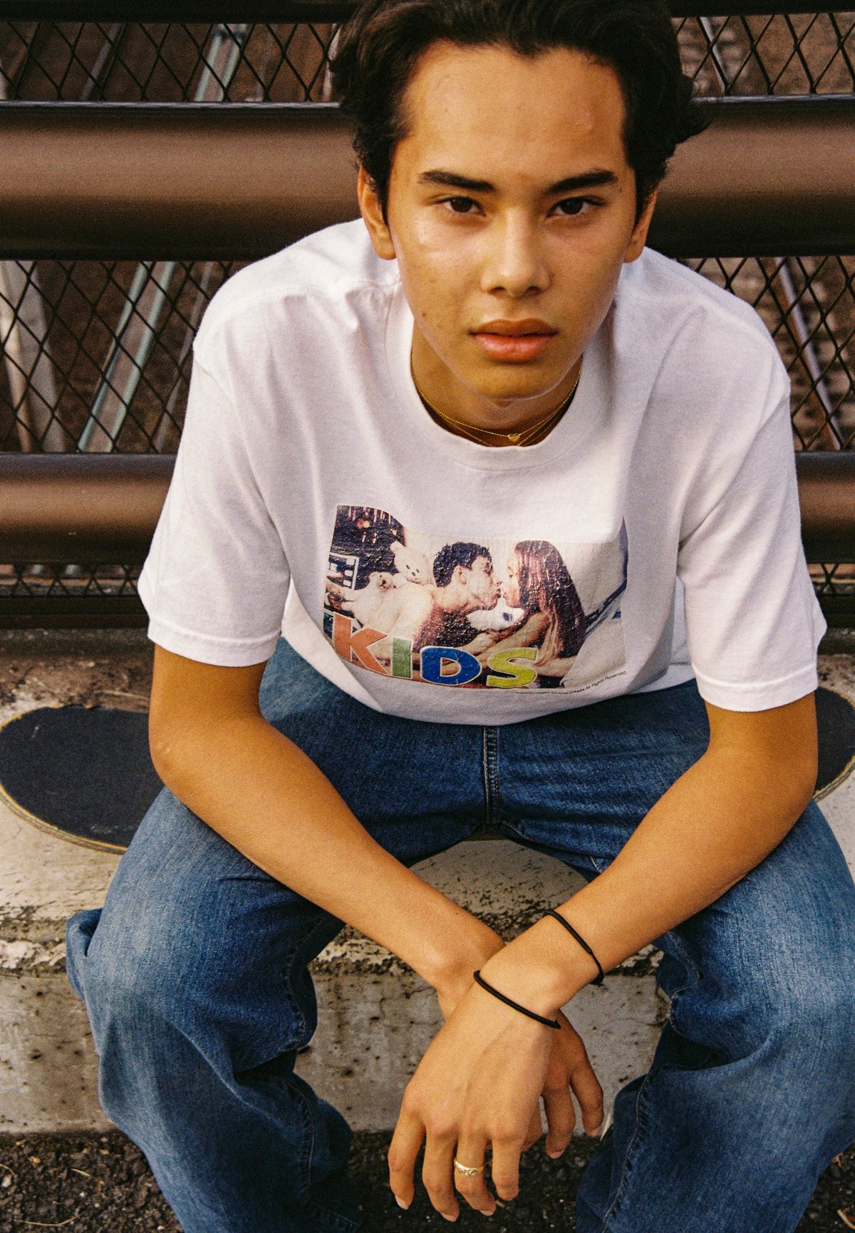 KIDS × weber] Photo T shirt | weber