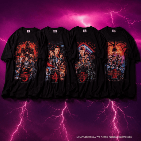 [Stranger Things × weber] T shirt with Special Box (Season 2)