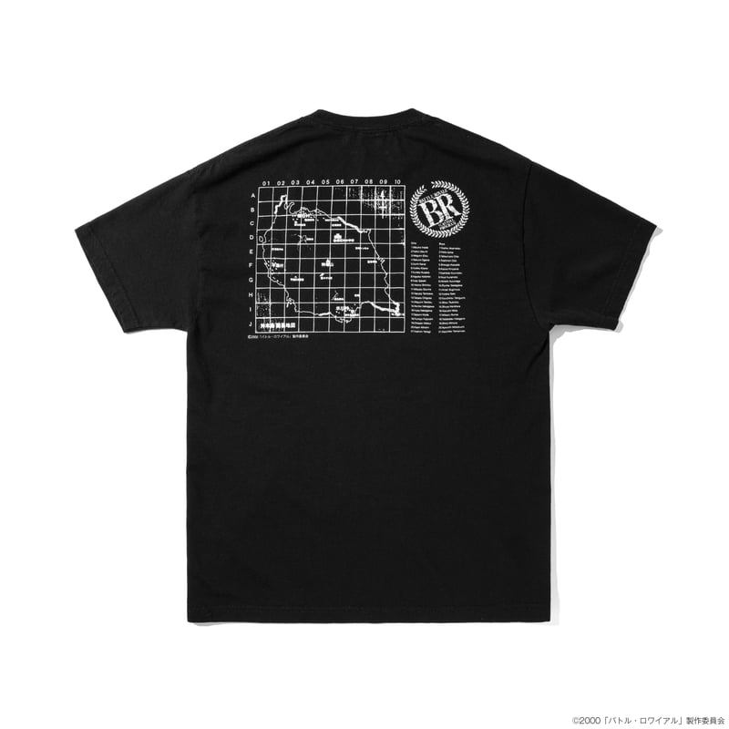 Battle Royale × weber] T shirt (map) | weber