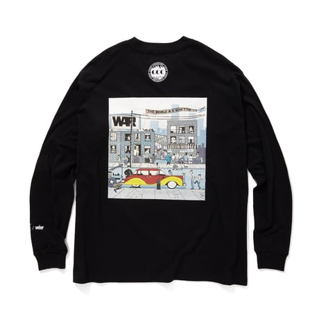 [WAR x CITY COUNTRY CITY x weber] long sleeve T shirt (THE WORLD IS THE GHETTO)