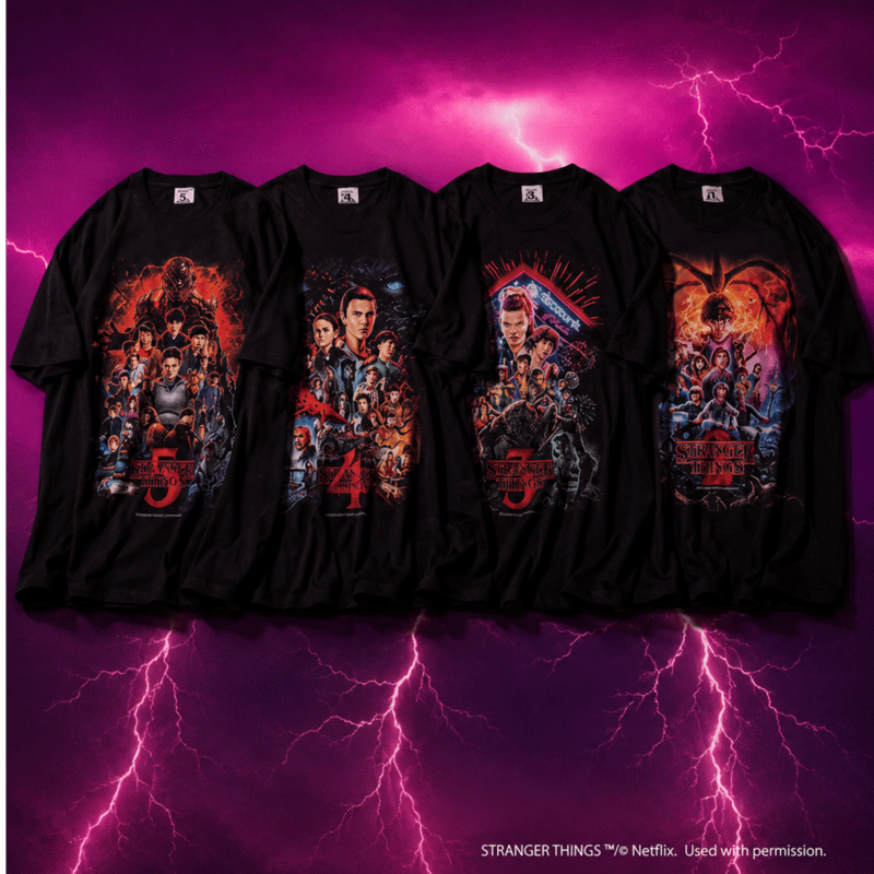 Stranger Things Weber Tシャツ XL & キーチェーン Stranger Things × weber] T shirt with Special