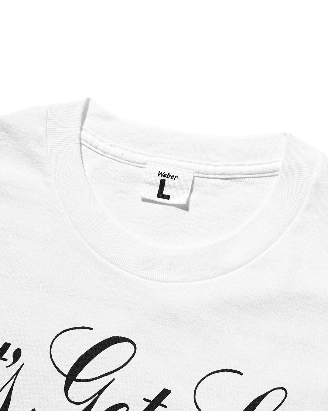Let's get Lost × weber] T shirt (Monochrome) |