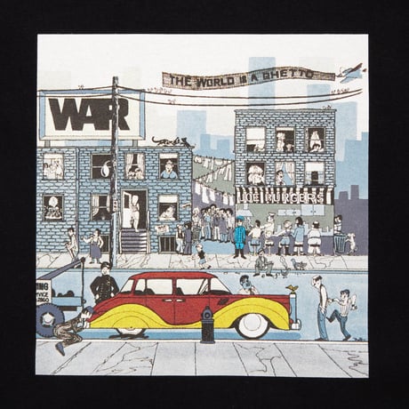 [WAR x CITY COUNTRY CITY x weber] T shirt (THE WORLD IS THE GHETTO)