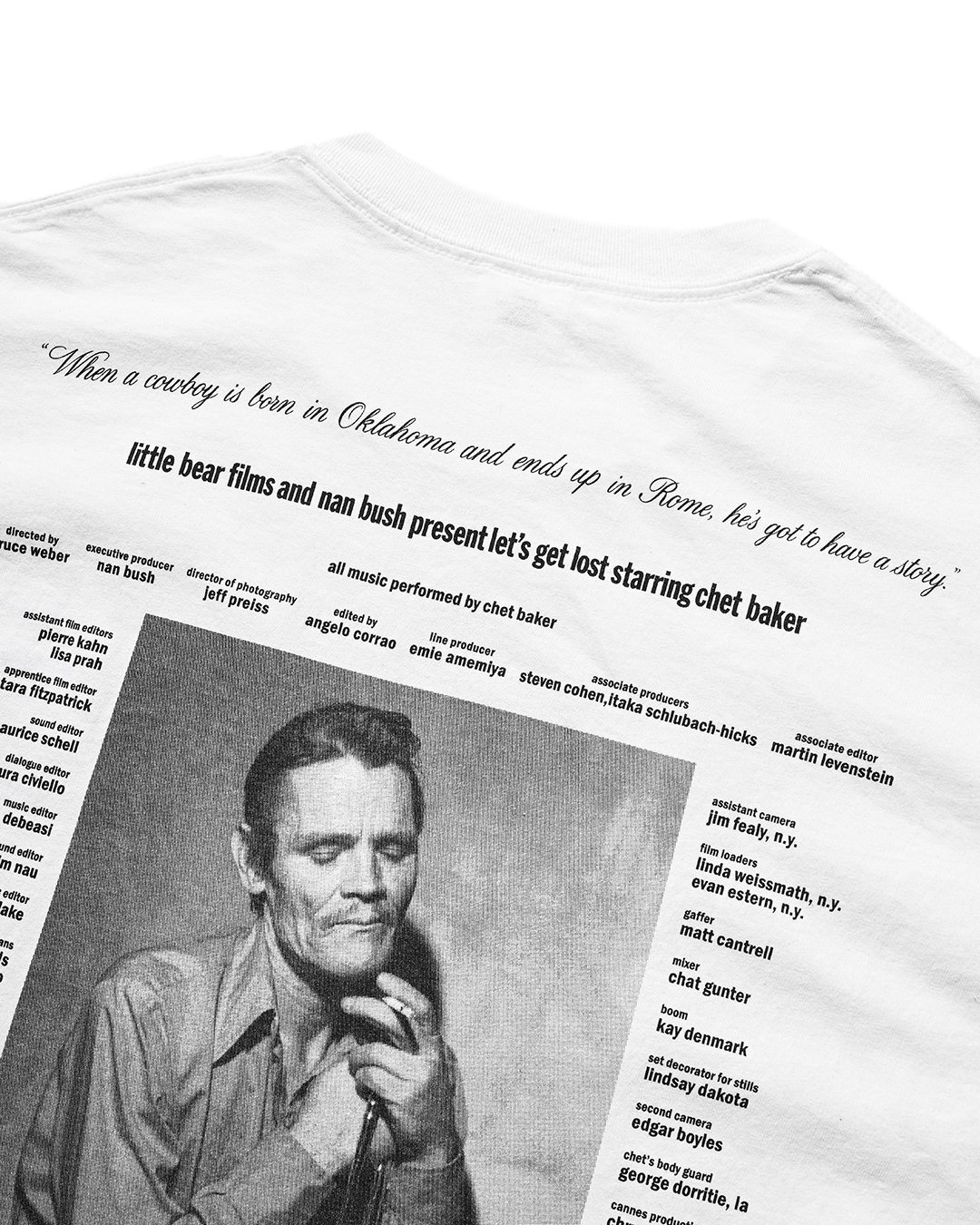 Let's get Lost × weber] T shirt (Monochrome) |