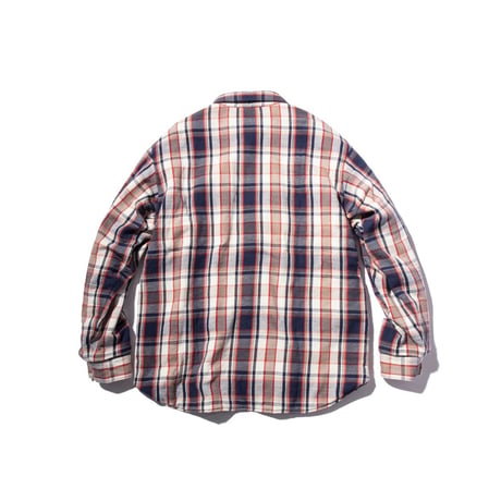 [UNUSED × weber]  quilted flannel check shirt