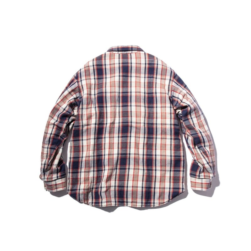 UNUSED × weber] quilted flannel check shirt |