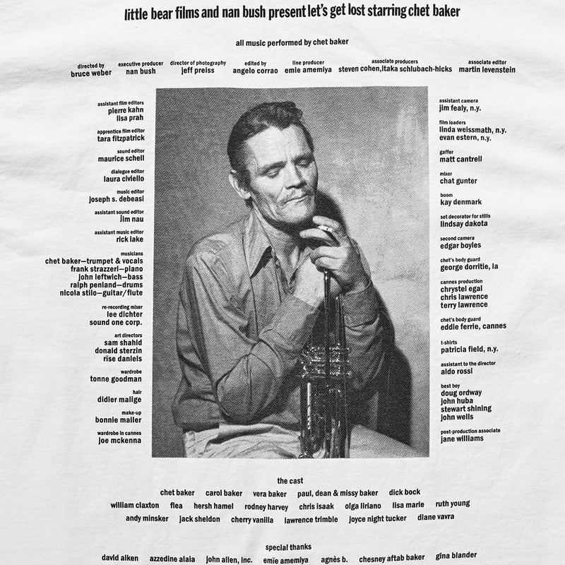 Let's get Lost × weber] T shirt (Monochrome) |