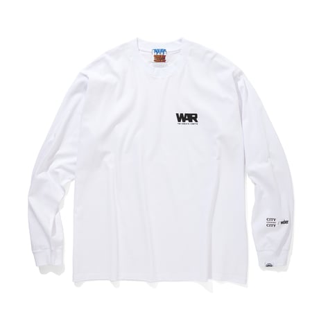 [WAR x CITY COUNTRY CITY x weber] long sleeve T shirt (THE WORLD IS THE GHETTO)