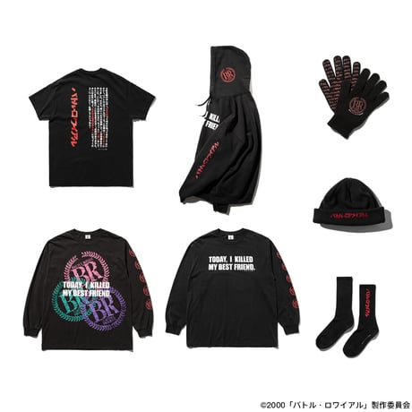 [Battle Royale × weber] long sleeve T shirt (message)