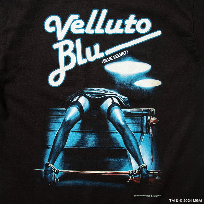 Blue Velvet× weber] italian poster art T shirt