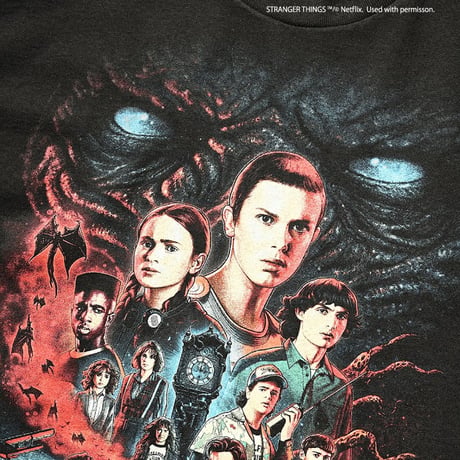 [Stranger Things × weber] T shirt with Special Box (Season 4)