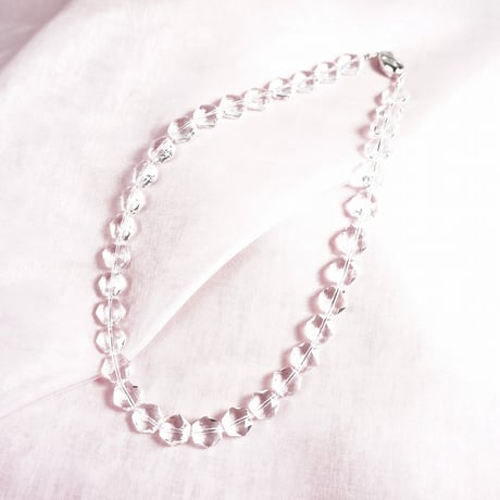silver 水晶ネックレス