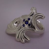 silver サファイヤ 指輪⭐️