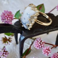 k18かっこみ水晶指輪 | 鋳金工房