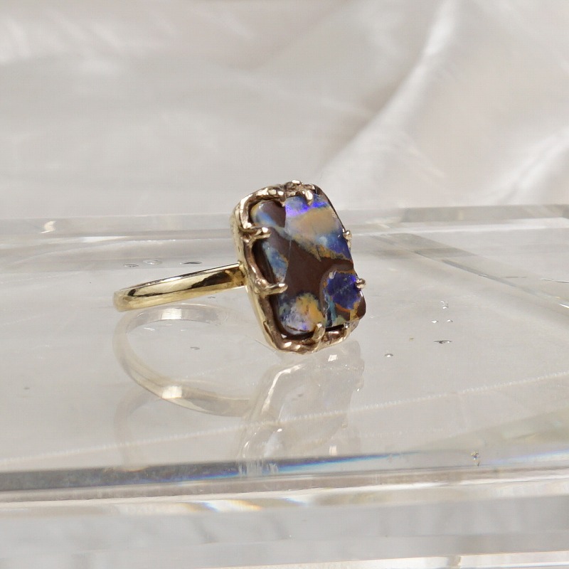 k18 ボルダーオパール 指輪 | 鋳金工房