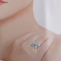 silver ラリマー  指輪⭐️