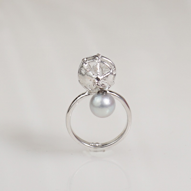 silver あこや真珠 指輪 | 鋳金工房