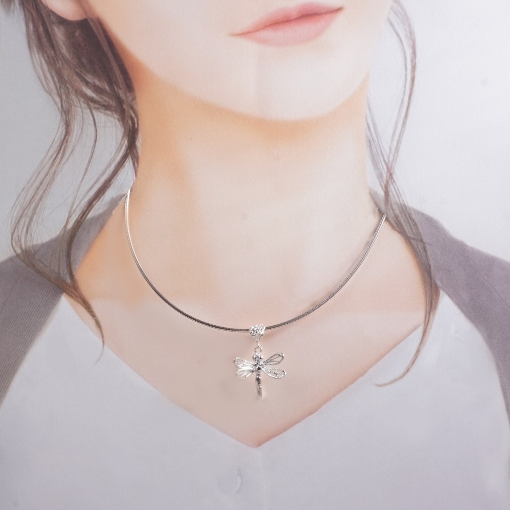 【匿名配送】トンボモチーフ ペンダントトップ silver ペンダントトップ トンボ⭐︎ | 鋳金工房~k18/silver