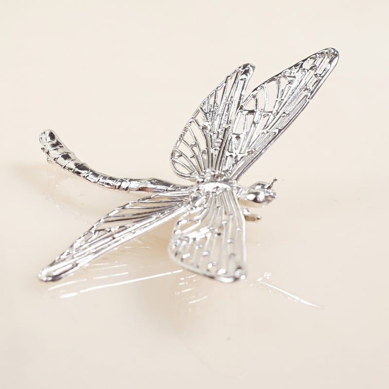 silver トンボのブローチ《大》⭐︎ | 鋳金工房